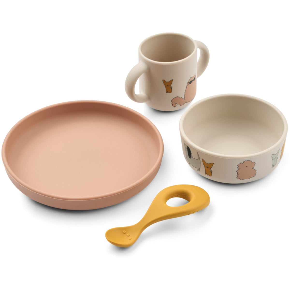 LIEWOOD Cats And Dogs / Sandy Vivi Printed Tableware Sæt