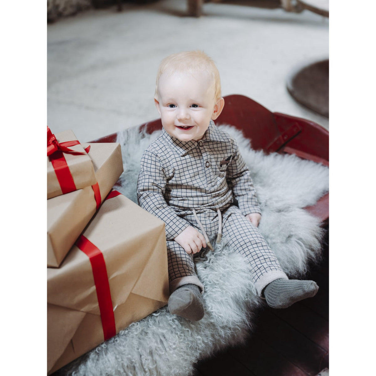 Hust & Claire Biscuit Gordon Check