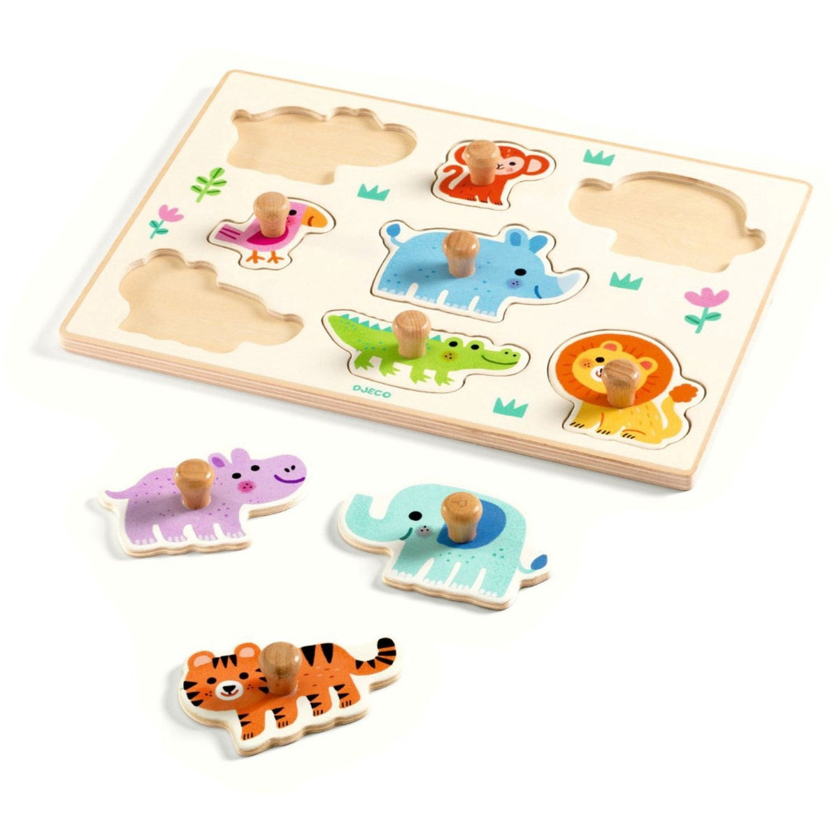 Djeco Hippo'N'Co, Knoppuslespil