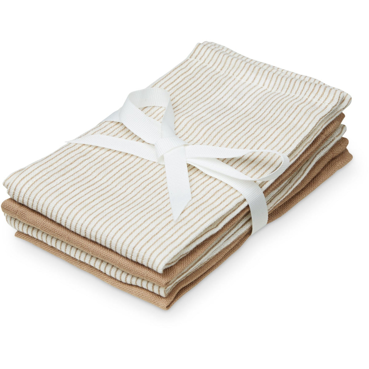 Cam Cam Copenhagen Classic Stripes Camel Vaskeklude 4 Pak