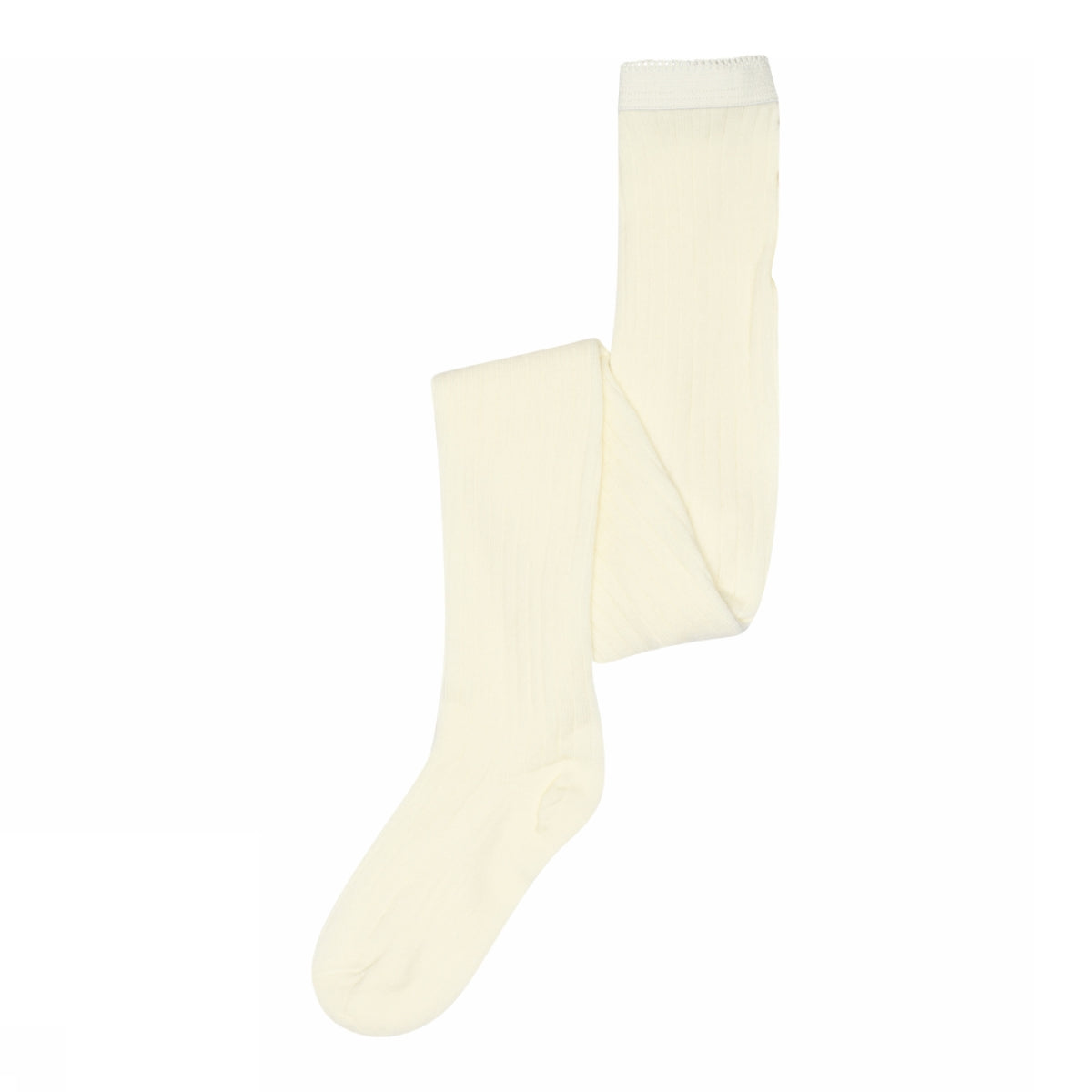 Wool rib tights - Snow White