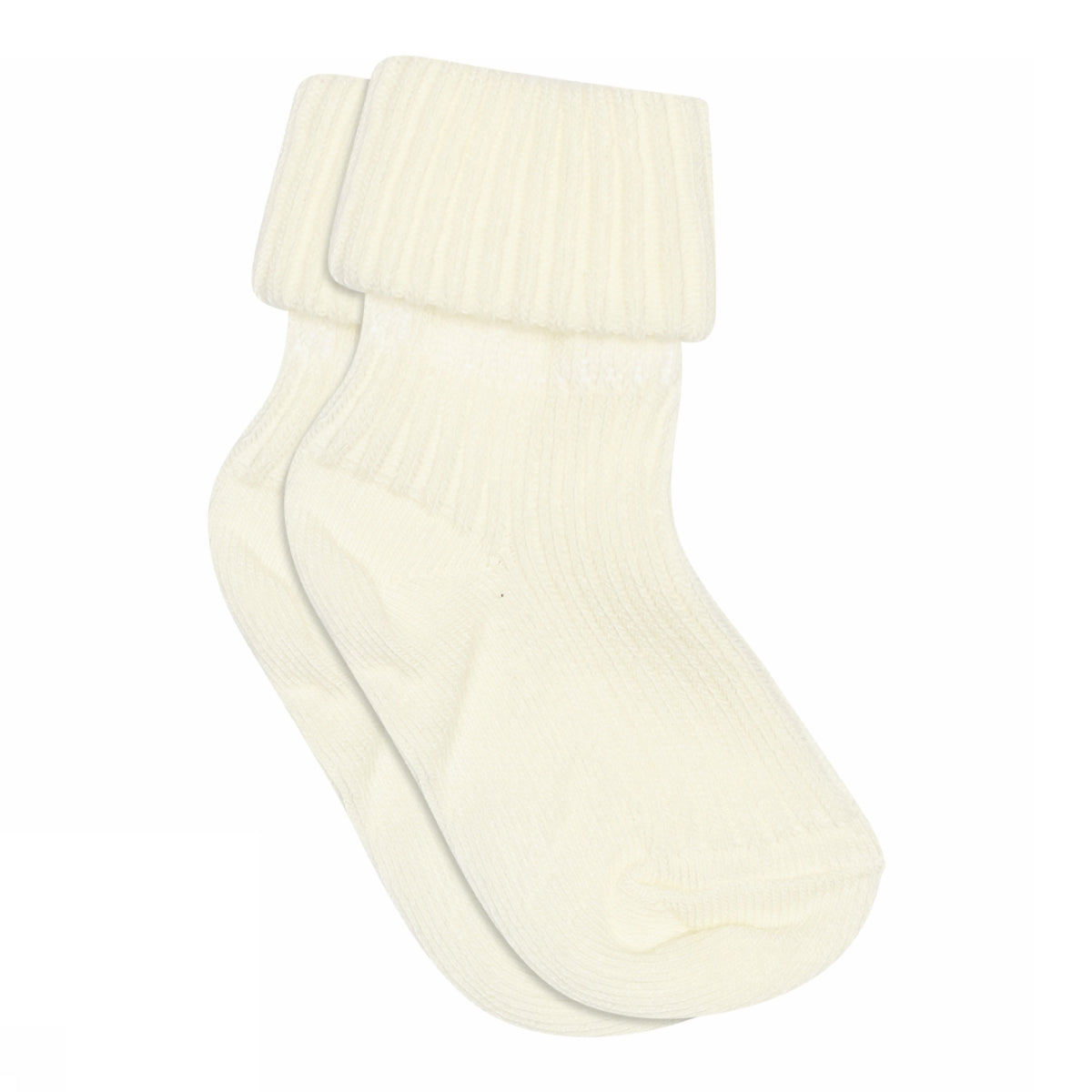 Cotton rib baby socks - Snow White