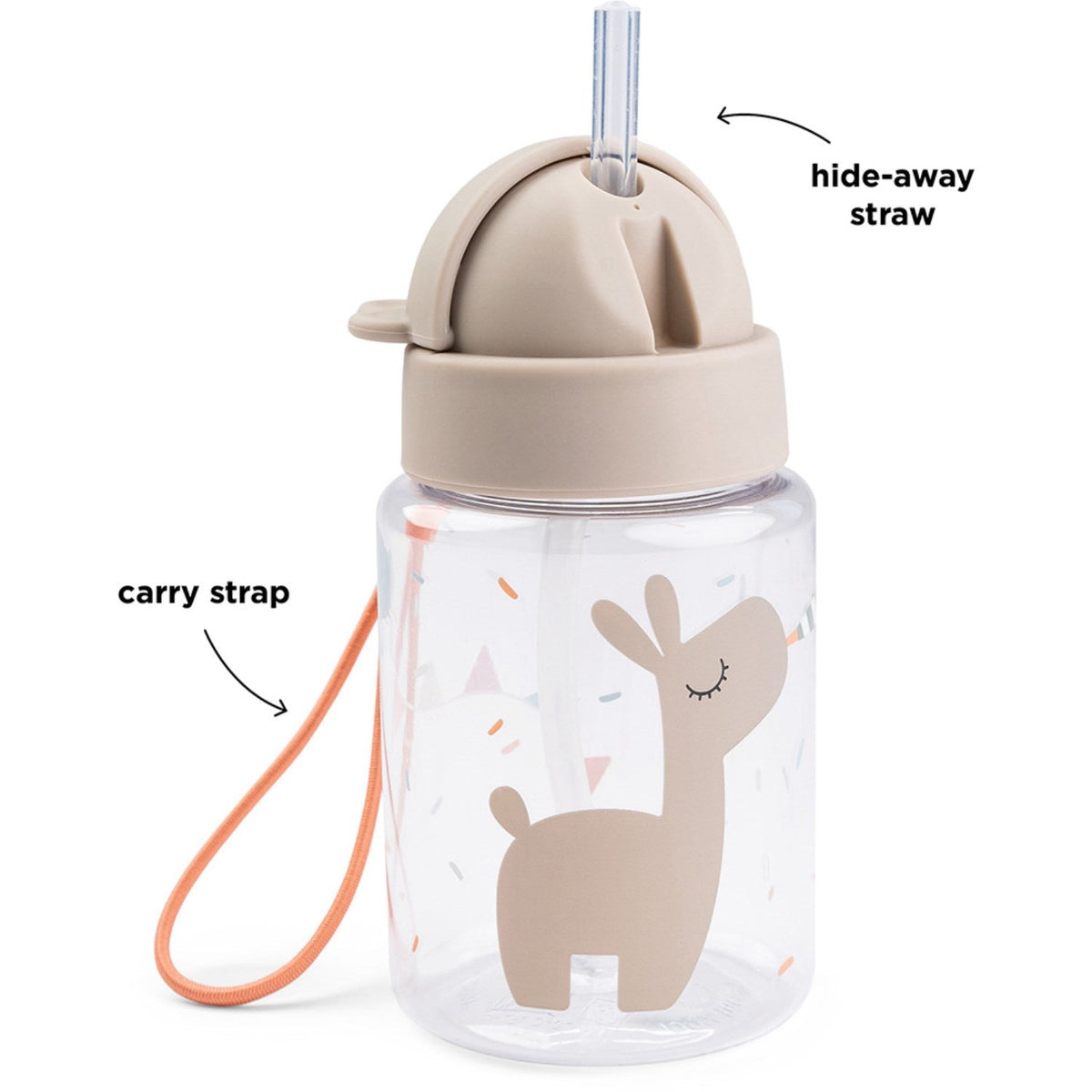DonebyDeer Sand Drikkedunk Med Sugerør Celebration 280 Ml