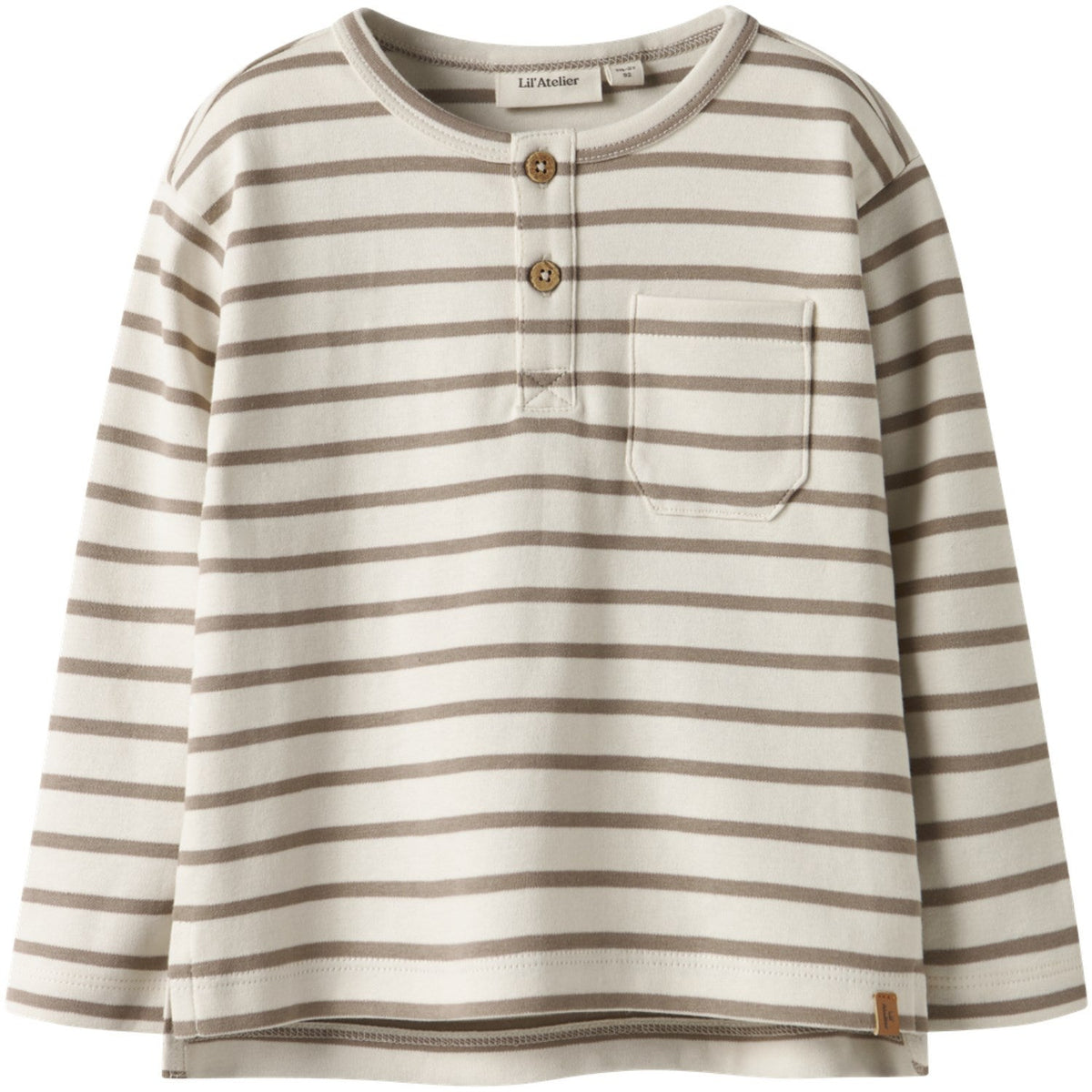 Lil'Atelier Turtledove Sepia Tint Nmmlimia Nob Ls Loose Top Lil