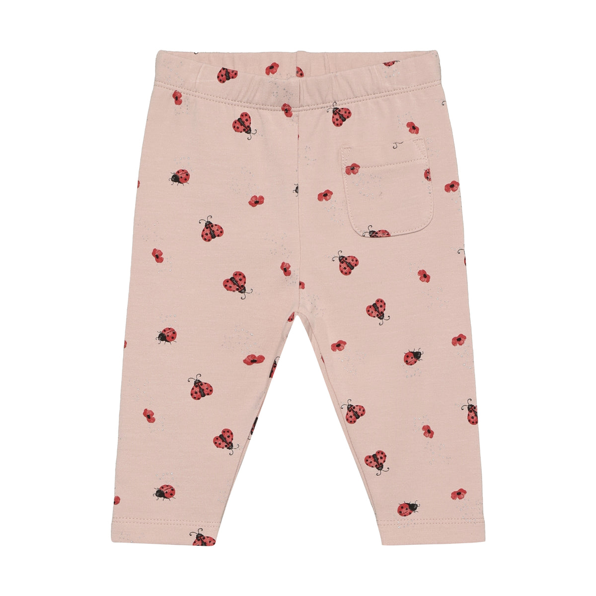 Minymo Lyserøde leggings med mariehøns 114233