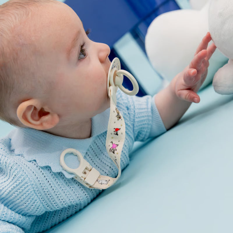 BIBS x Moomins Pacifier Clip Loop Ivory