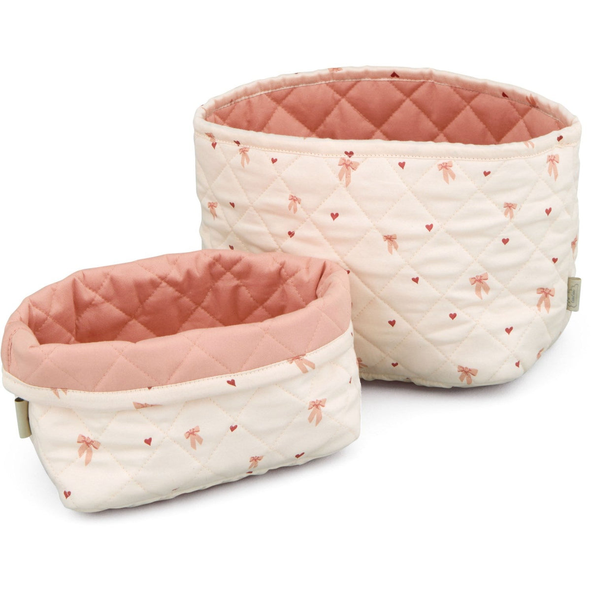 Cam Cam Copenhagen Bows Quilted Opbevaringskurv 2-pak