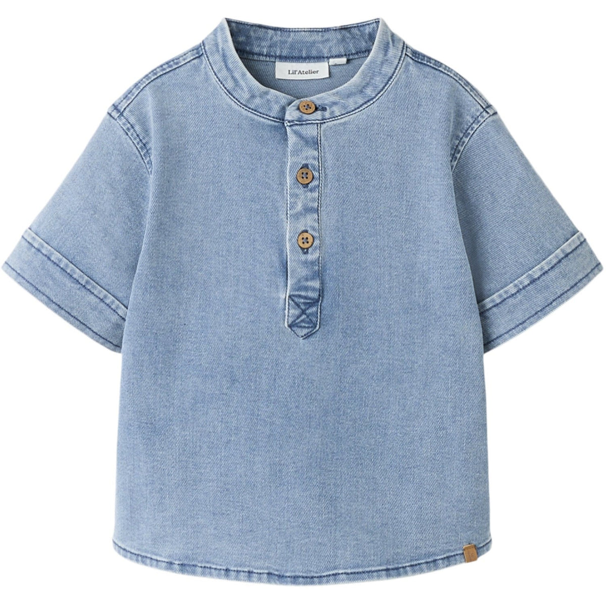 Lil'Atelier Medium Blue Denim Nmmdeva Ss Loose Dnm Skjorte 2024-Es Lil