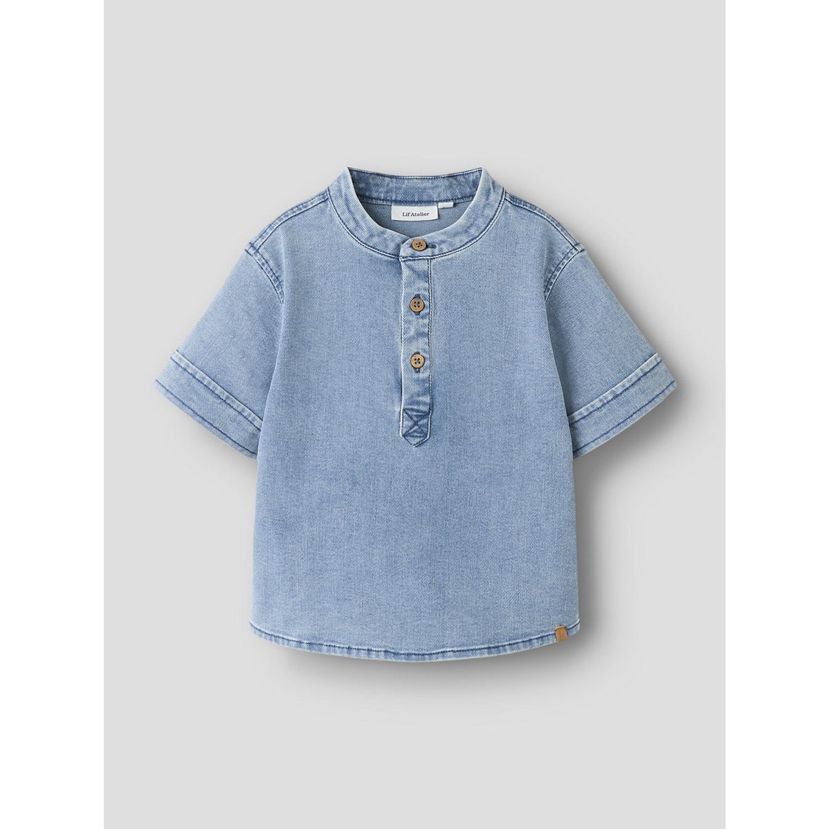 Lil'Atelier Medium Blue Denim Nmmdeva Ss Loose Dnm Skjorte 2024-Es Lil