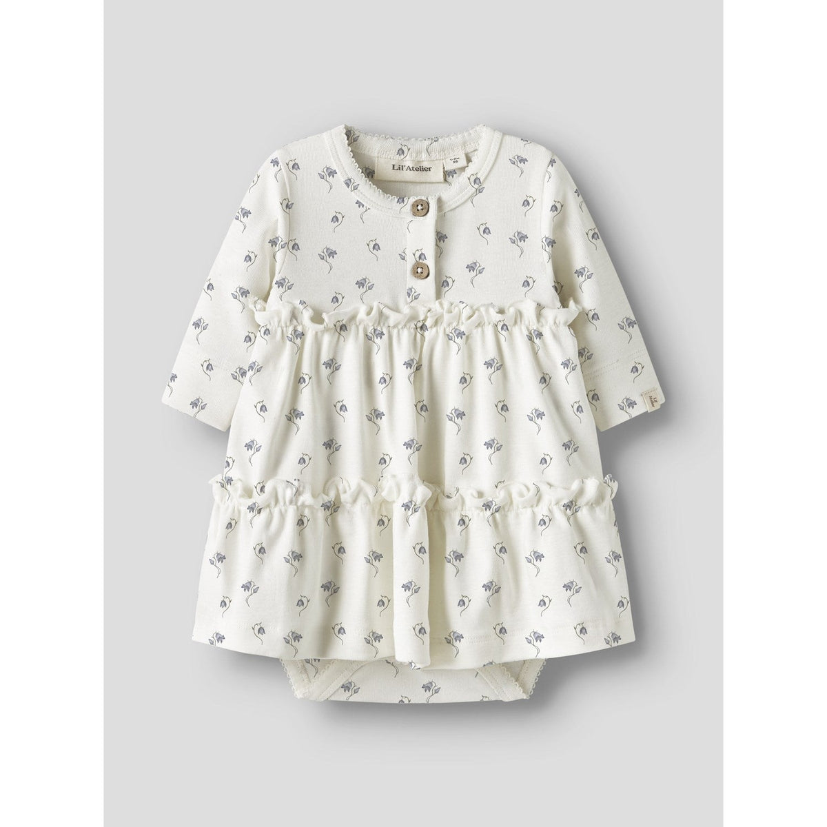 Lil'Atelier Coconut Milk Bell Flower Nbfgayo Sum Ls Body Kjole Lil