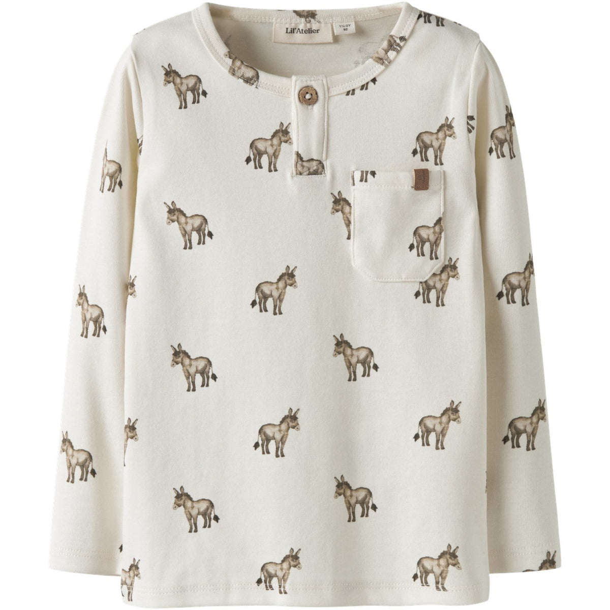 Lil'Atelier Coconut Milk Donky Nmmlayo Sio Ls Slim Top Lil