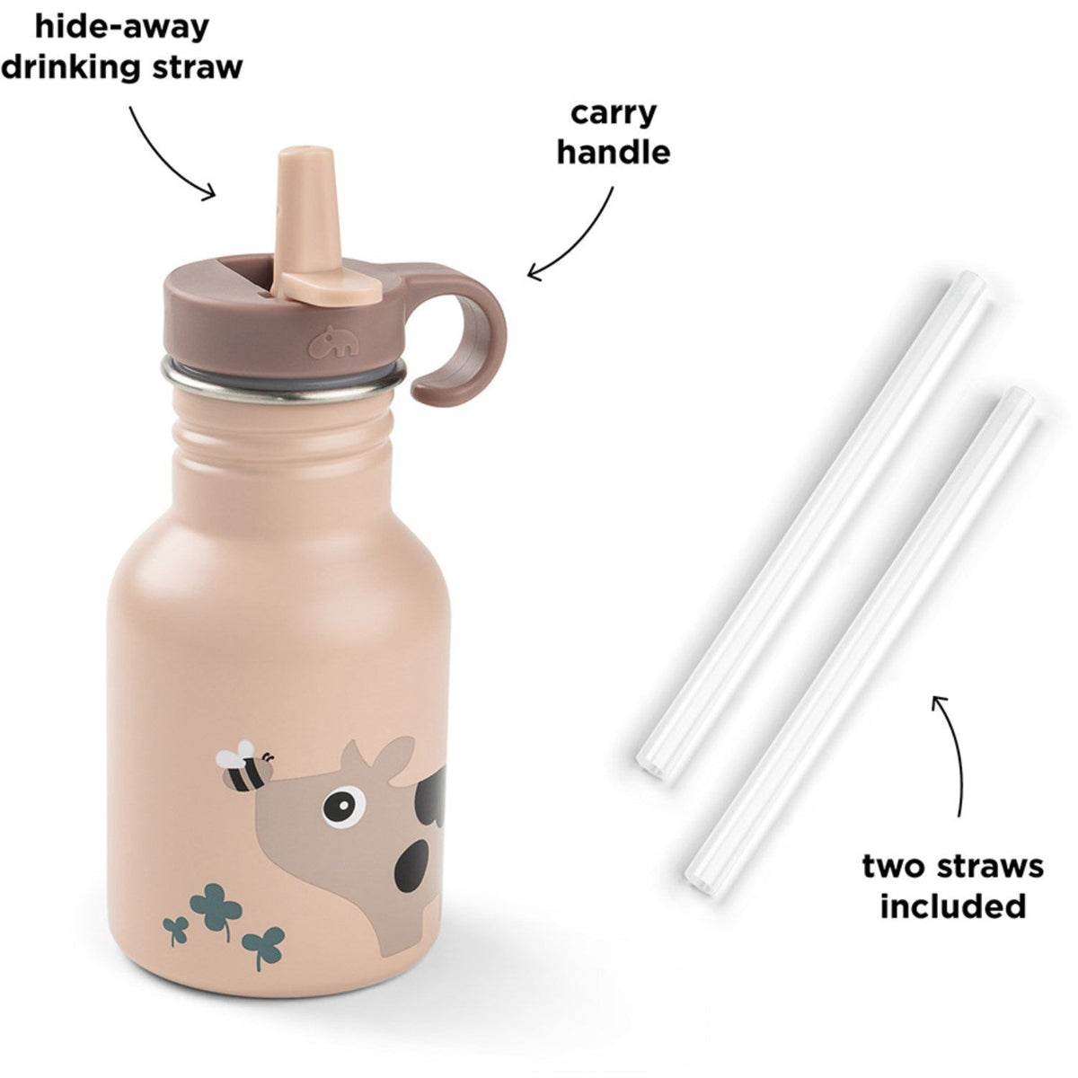 DonebyDeer Tiny Farm Powder Flaske Rustfrit Stål 350 Ml