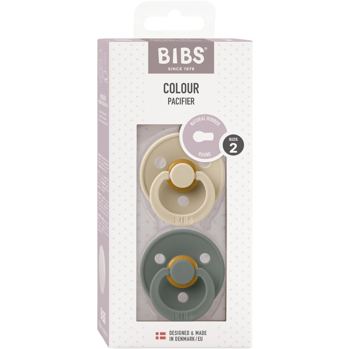 Bibs Vanilla/Pine Sut Colour 2-Pak Latex