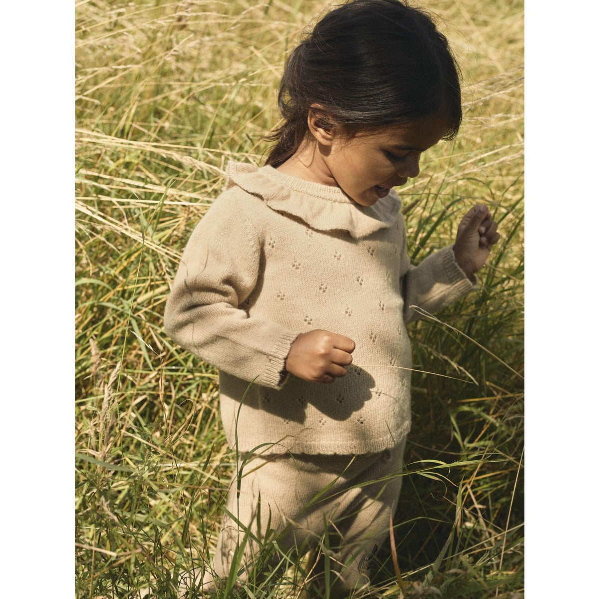 Lil'Atelier Safari Melange Nmfnalio Ls Strik Lil