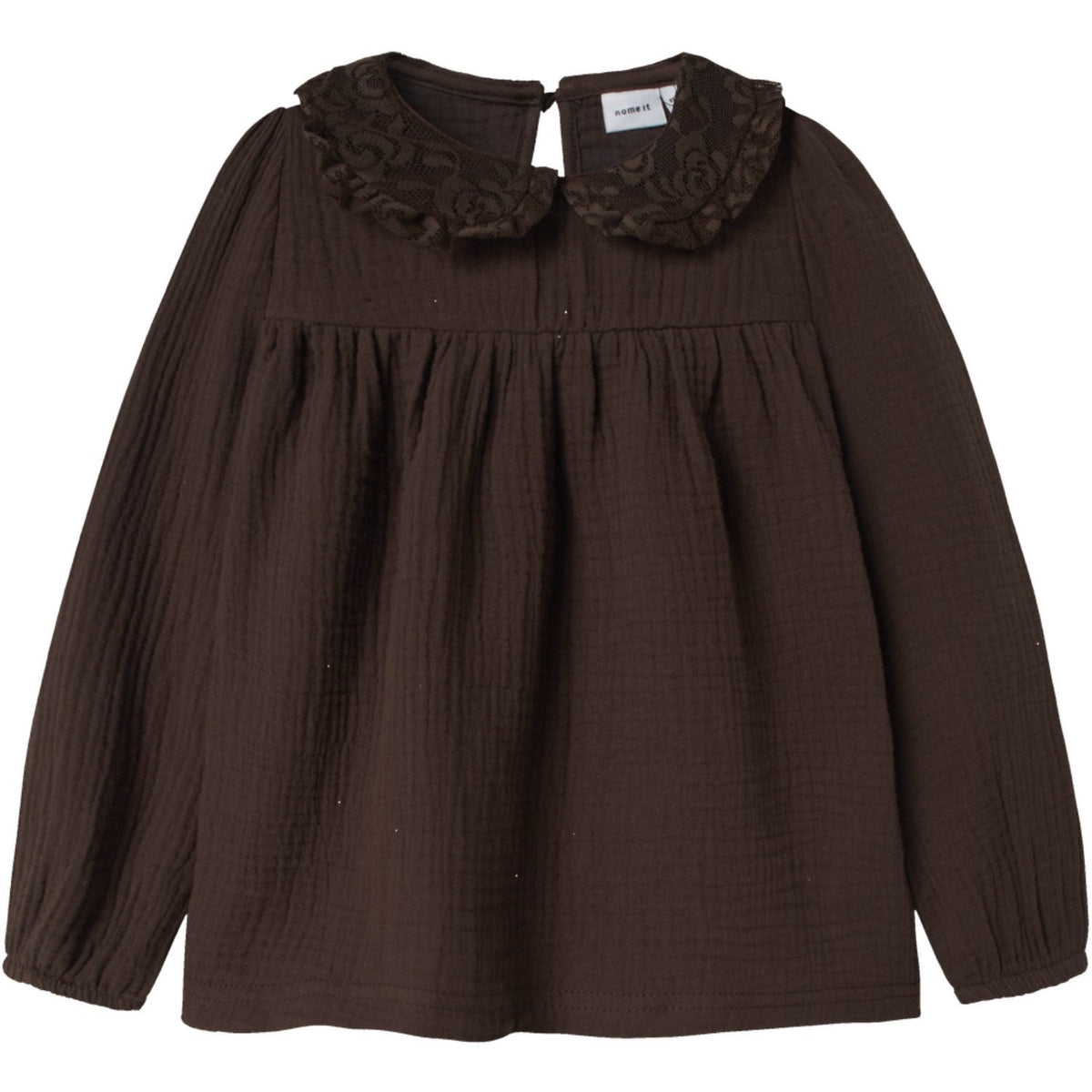 Name It Seal Brown Nmfolyssa Ls Bluse