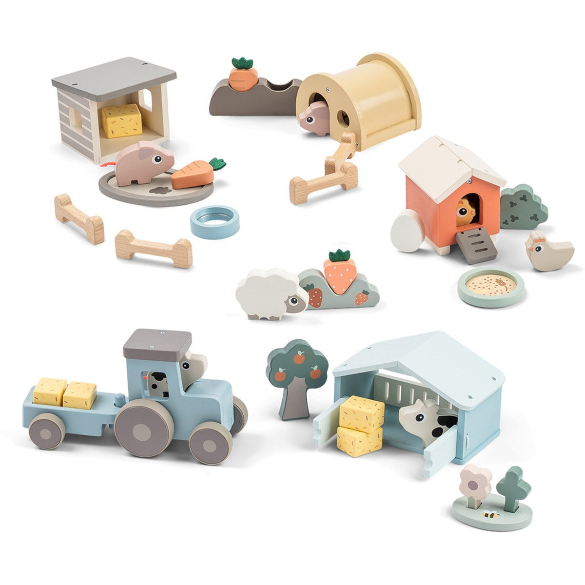 DonebyDeer Blue Tiny Farm Traktor Dotti