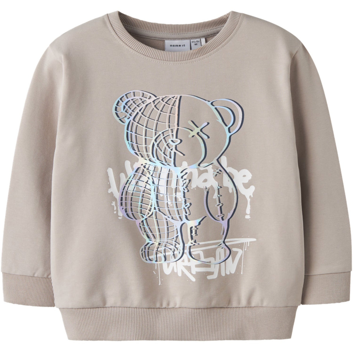 Name It Chateau Gray Nmmdonvu Ls Nreg Sweat Box Unb