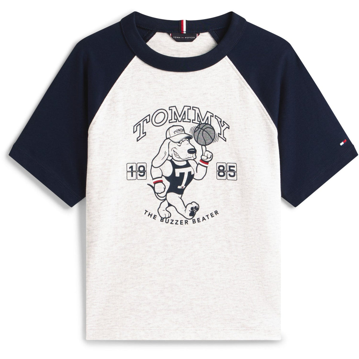 Tommy Hilfiger Light Grey Heather Lb Sports Graphic T-Shirt