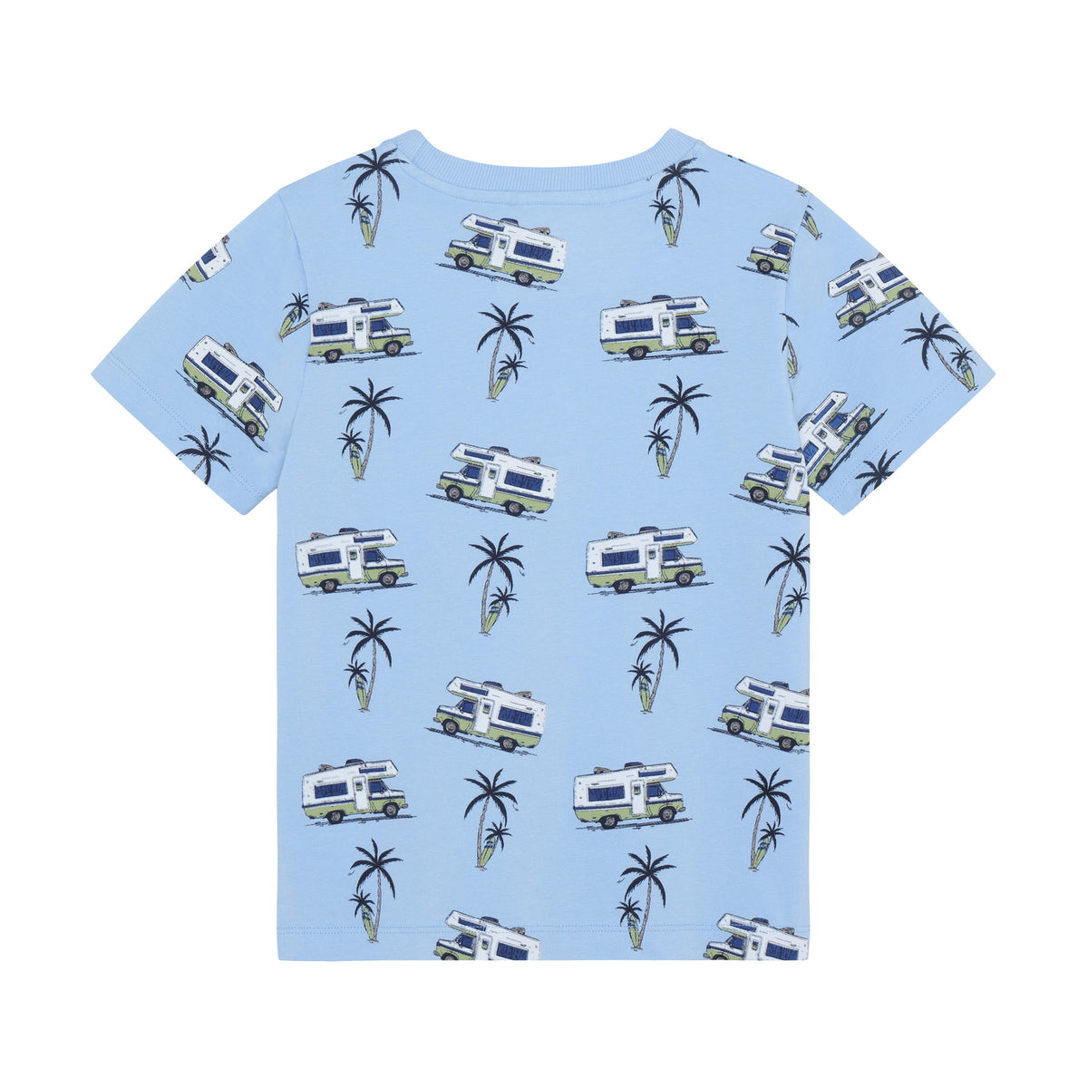 Minymo - Lyseblå T-shirt "Bil" 134305