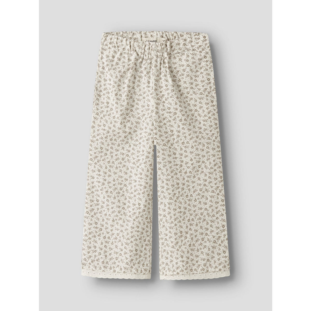 Lil'Atelier Coconut Milk Nmffjola Wide Ancle Bukser Lil