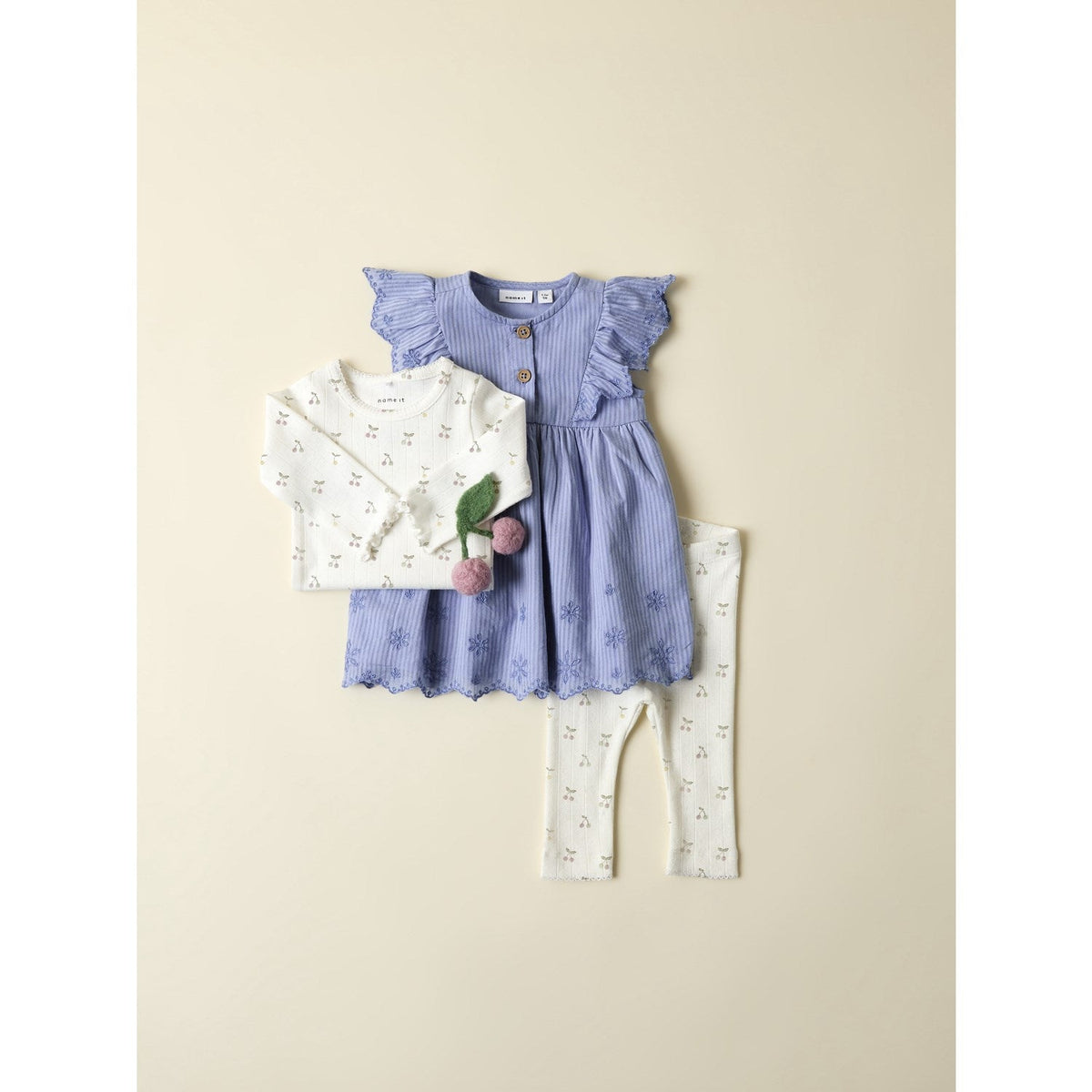 Name It Cloud Dancer Nbfficherry Leggings