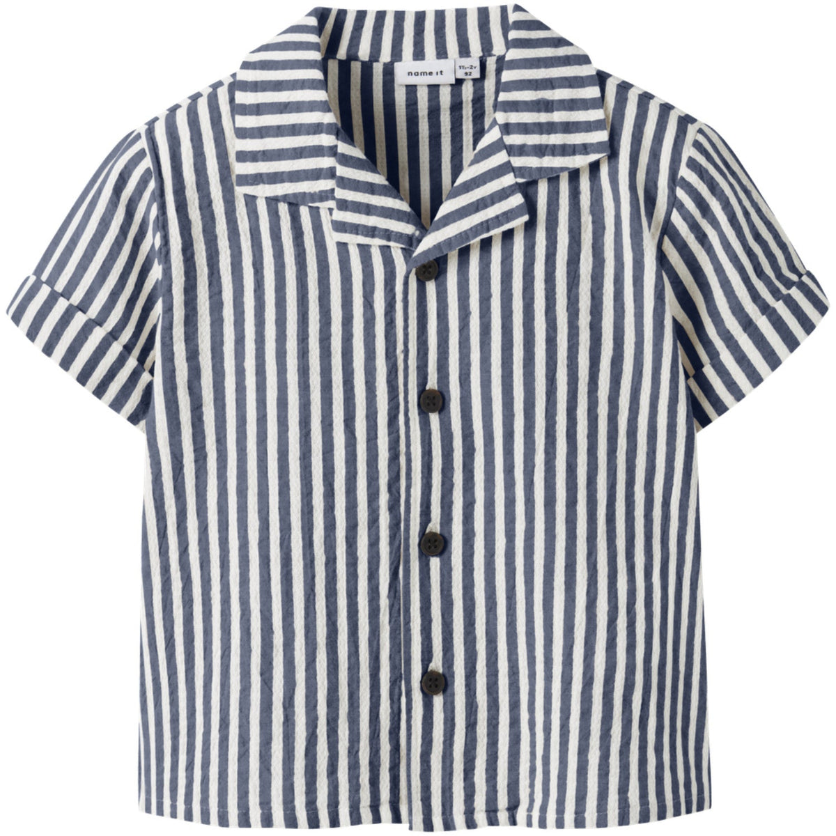Name It Vintage Indigo Cloud Dancer Nmmfedenis Ss Skjorte