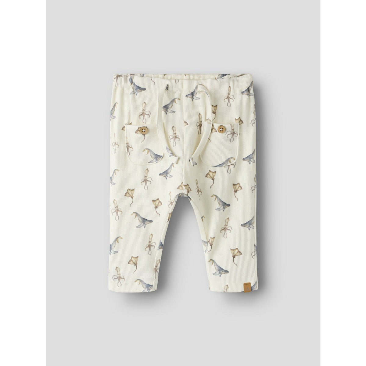 Lil'Atelier Coconut Milk Sea Animals Nbmlavo Eki Loose Bukser Lil