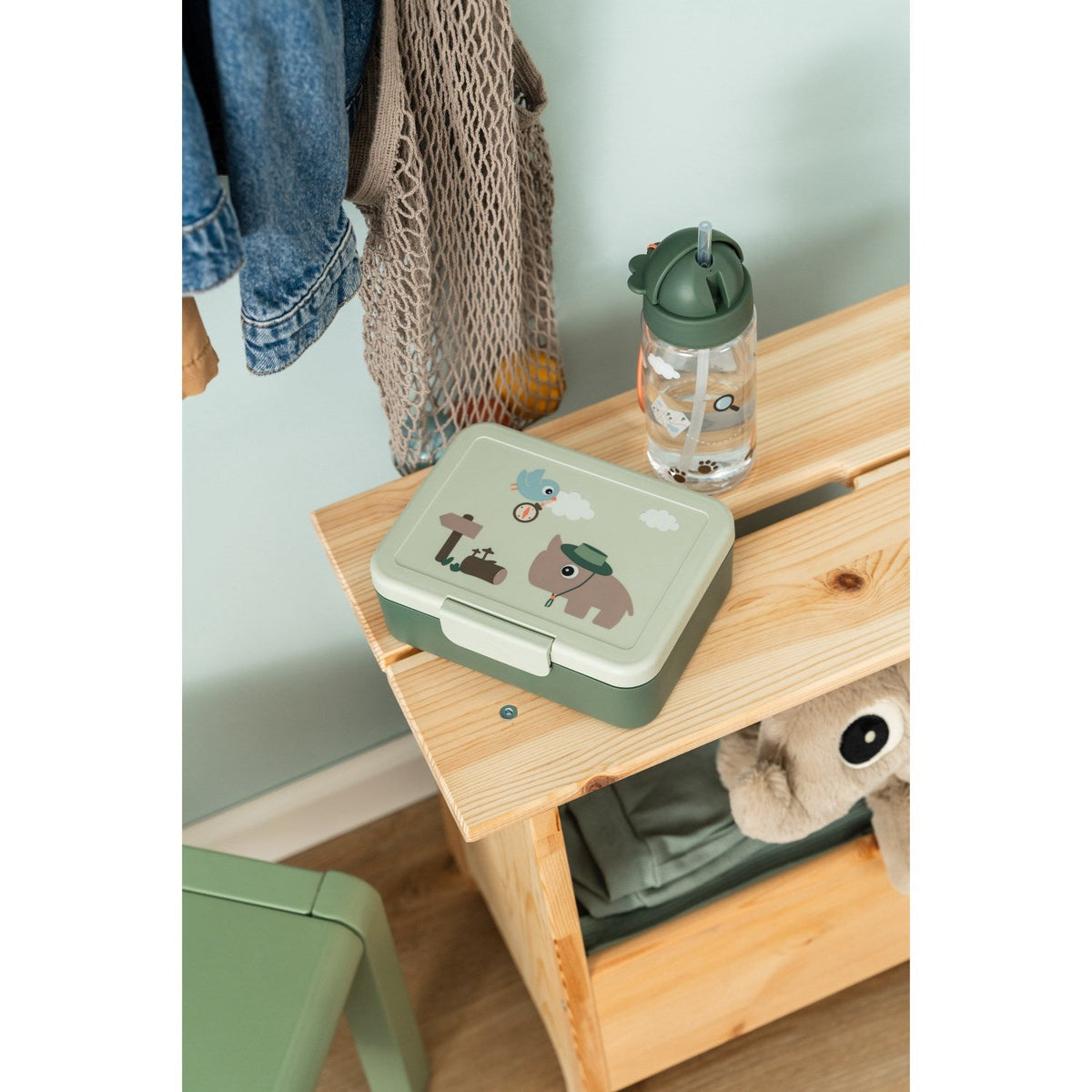 DonebyDeer Green Tiny Trails Madkasse Med Opdeler