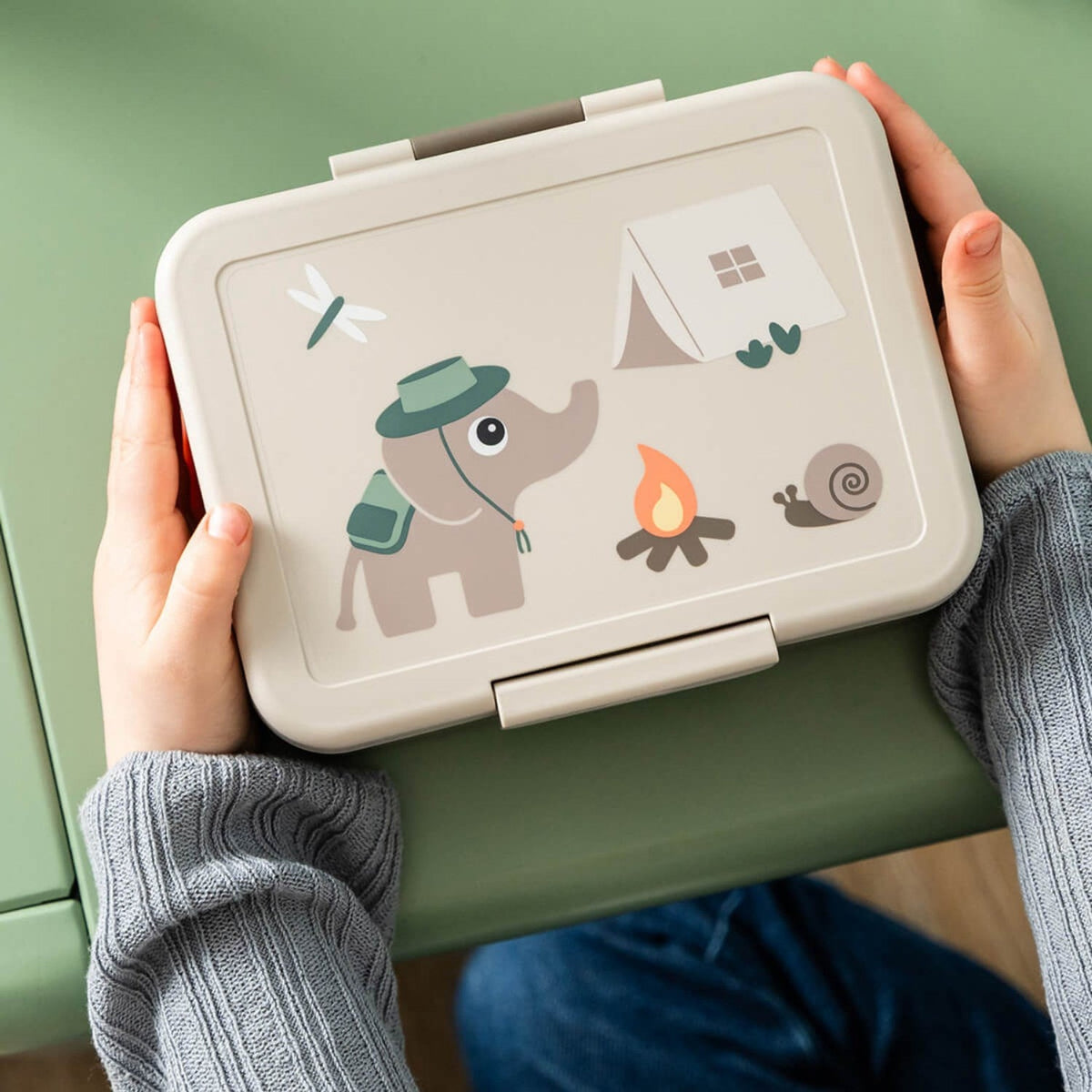 DonebyDeer Sand Tiny Trails Madkasse Med Opdeler