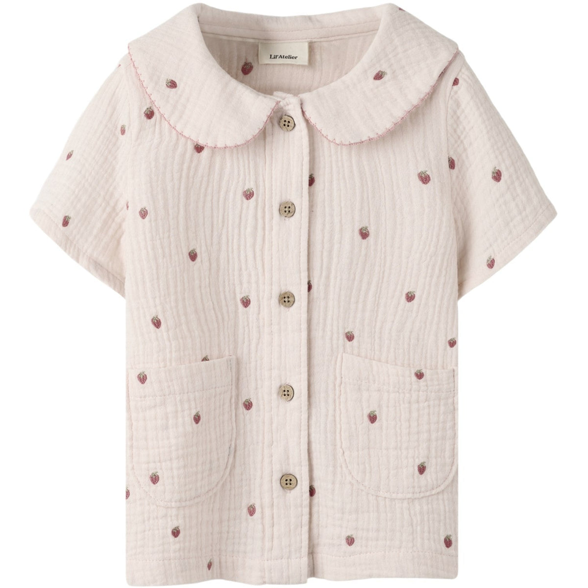 Lil'Atelier Morganite Nmfkamma Ss Loose Skjorte Lil