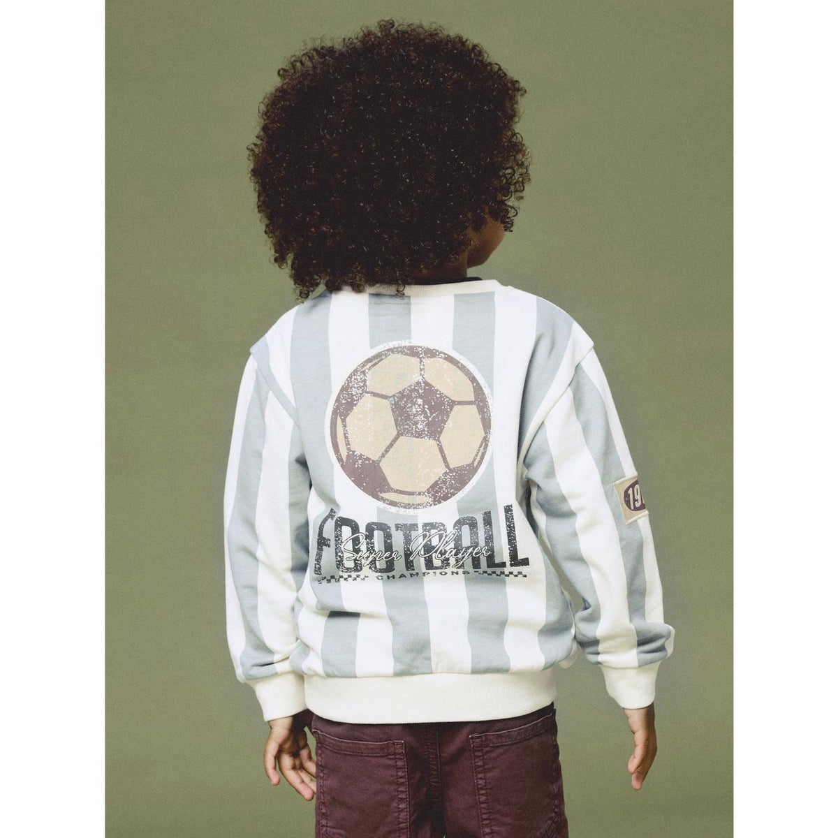Name It Antique White Nmmlane Ls Nreg Sweat Bru