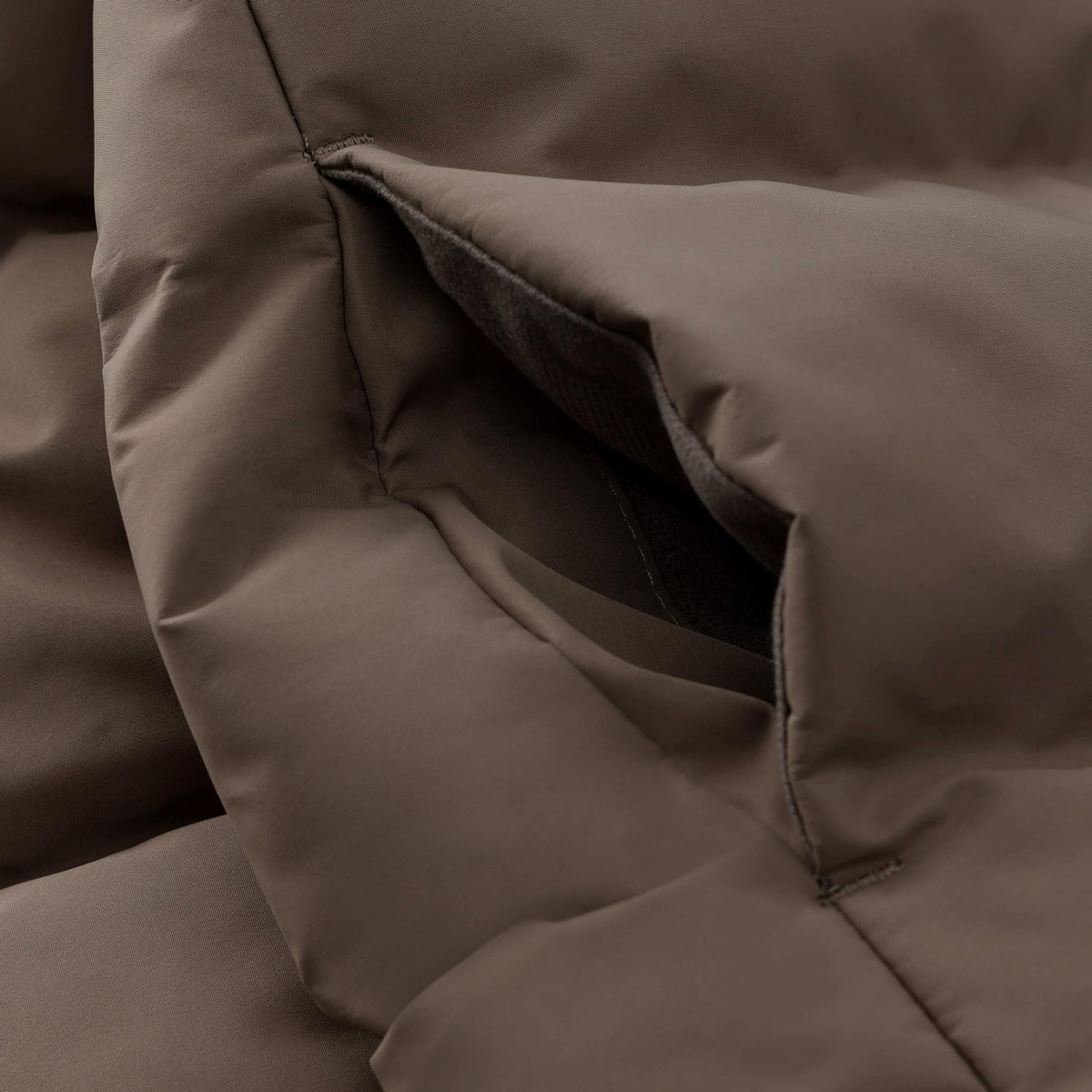 EnFant Vinterjakke Quilt, Solid - Pine Bark