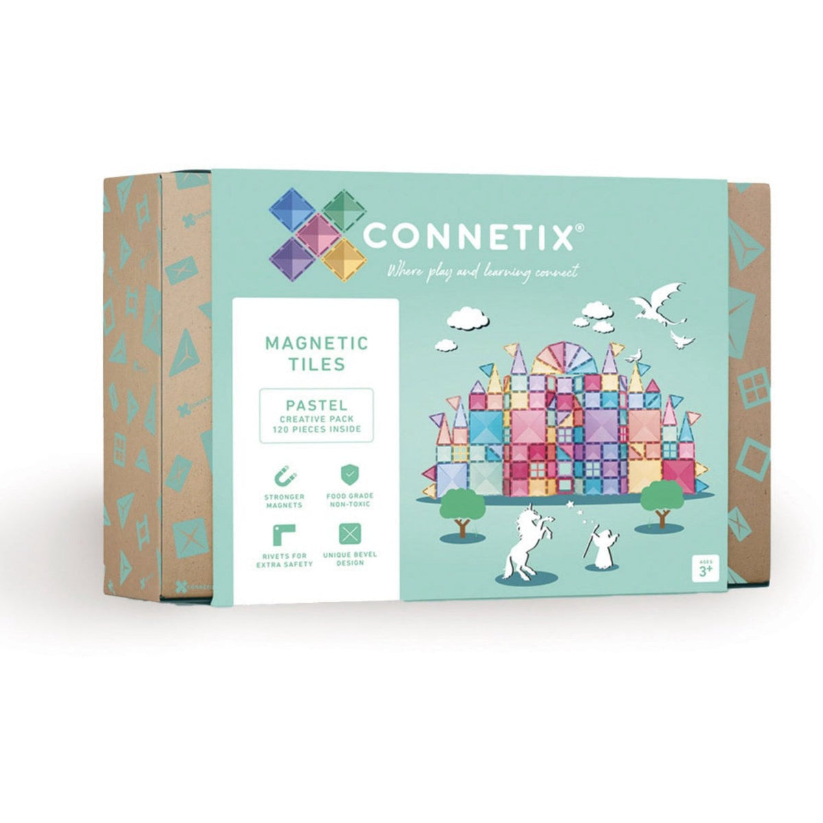 Connetix Pastel Creative Pack 120 Styks