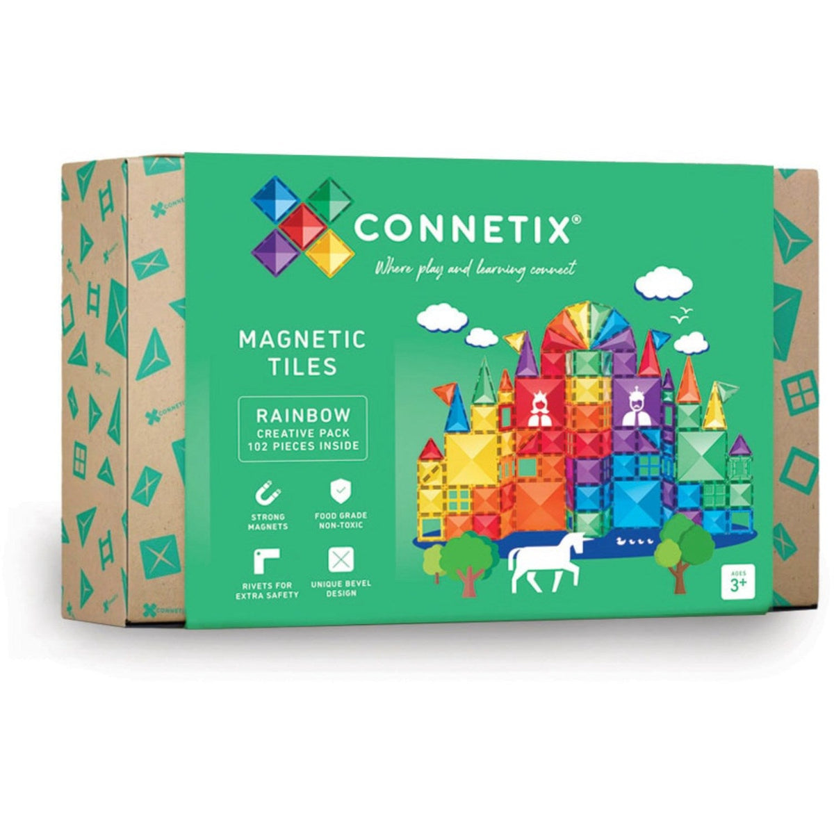 Connetix Rainbow Creative Pak 102 Styks