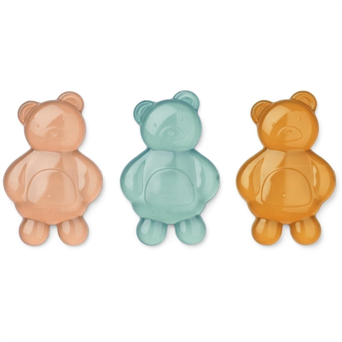 Liewood Kayden Mr Bear Genanvendelig Madpakkekøler 3-Pak Mustard Mix