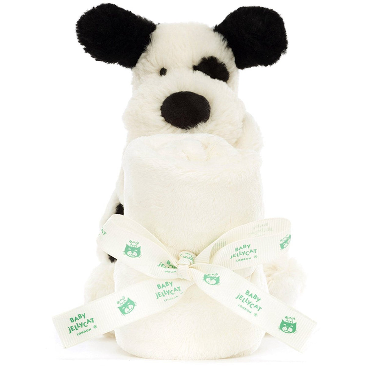 Jellycat Bashful Black & Cream Hvalp Nusseklud