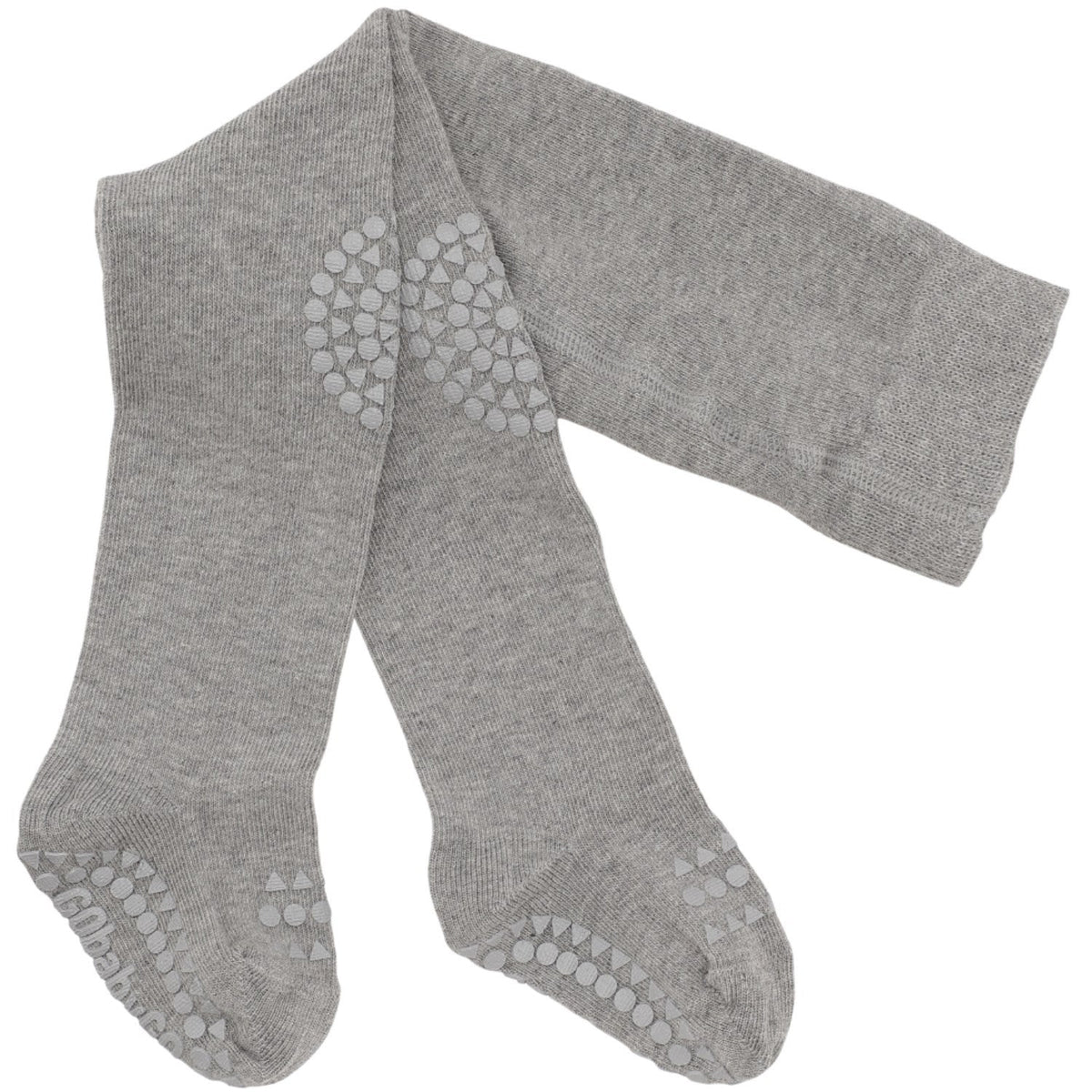 Gobabygo Grey Melange Bambus Crawling Strømpebukser