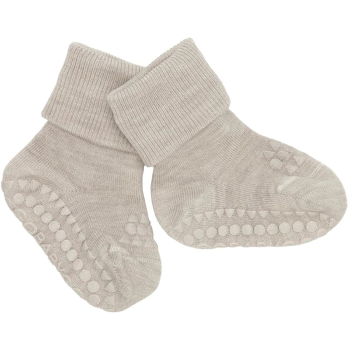 Gobabygo Sand Non-Slip Strømper I Merino Uld