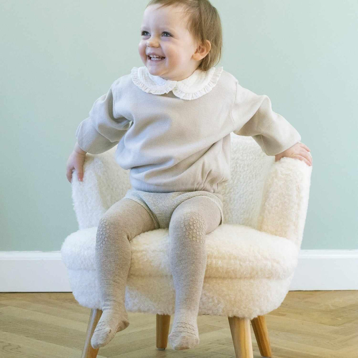 Gobabygo Sand Crawling Strømpebukser Organic Bomuld