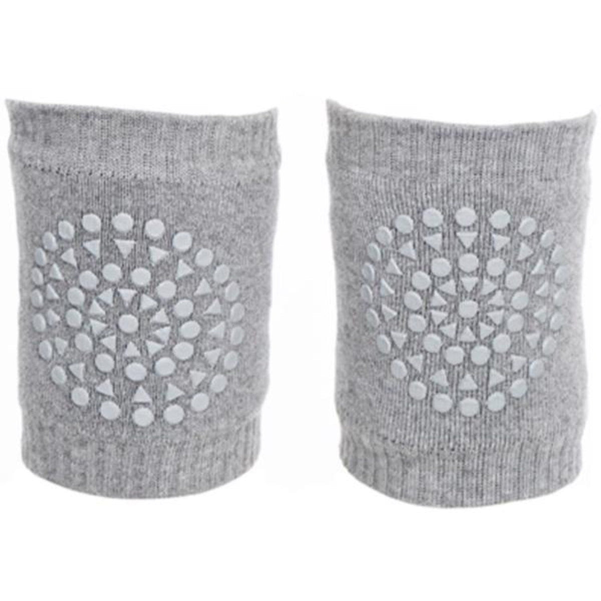 Gobabygo Grey Melange Crawling Knæbeskyttere Organic Terry Bomuld