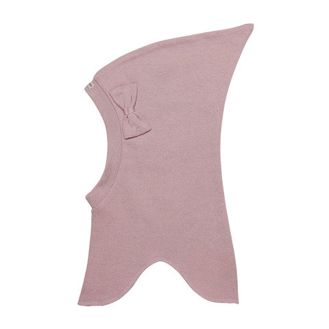 Racing Kids Bomuld 1-lags Spids Elefanthue Dusty Rose m/sløjfe