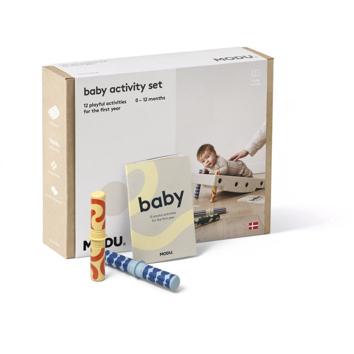 MODU Baby Motoriksæt Sand Grey / Honey Yellow