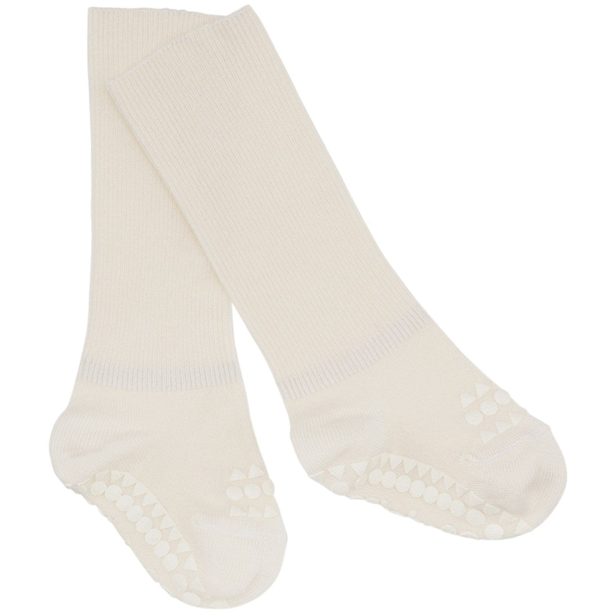 Gobabygo Off White Non-Slip Strømper Bambus