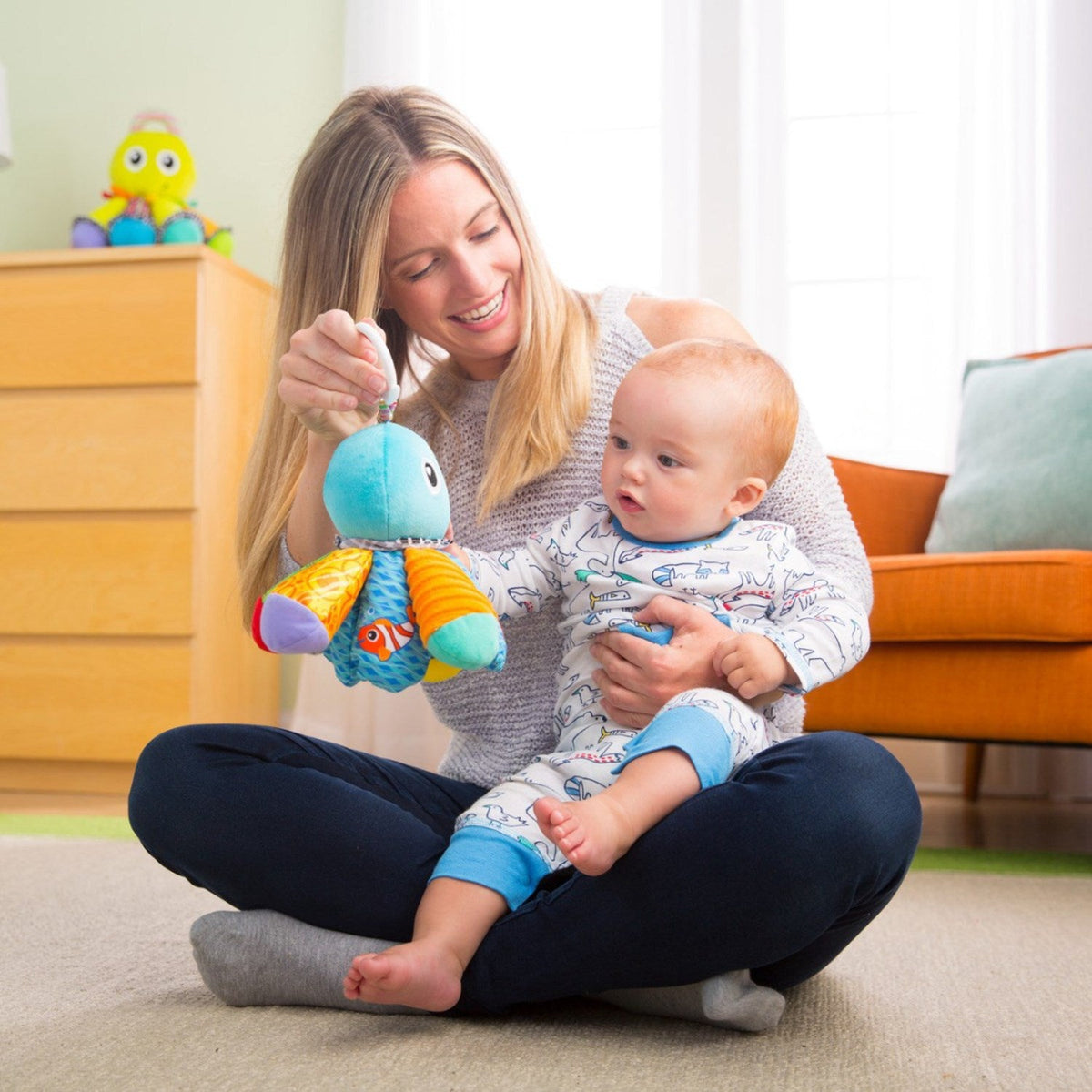 Lamaze Blæksprutten Sam Med Ophæng
