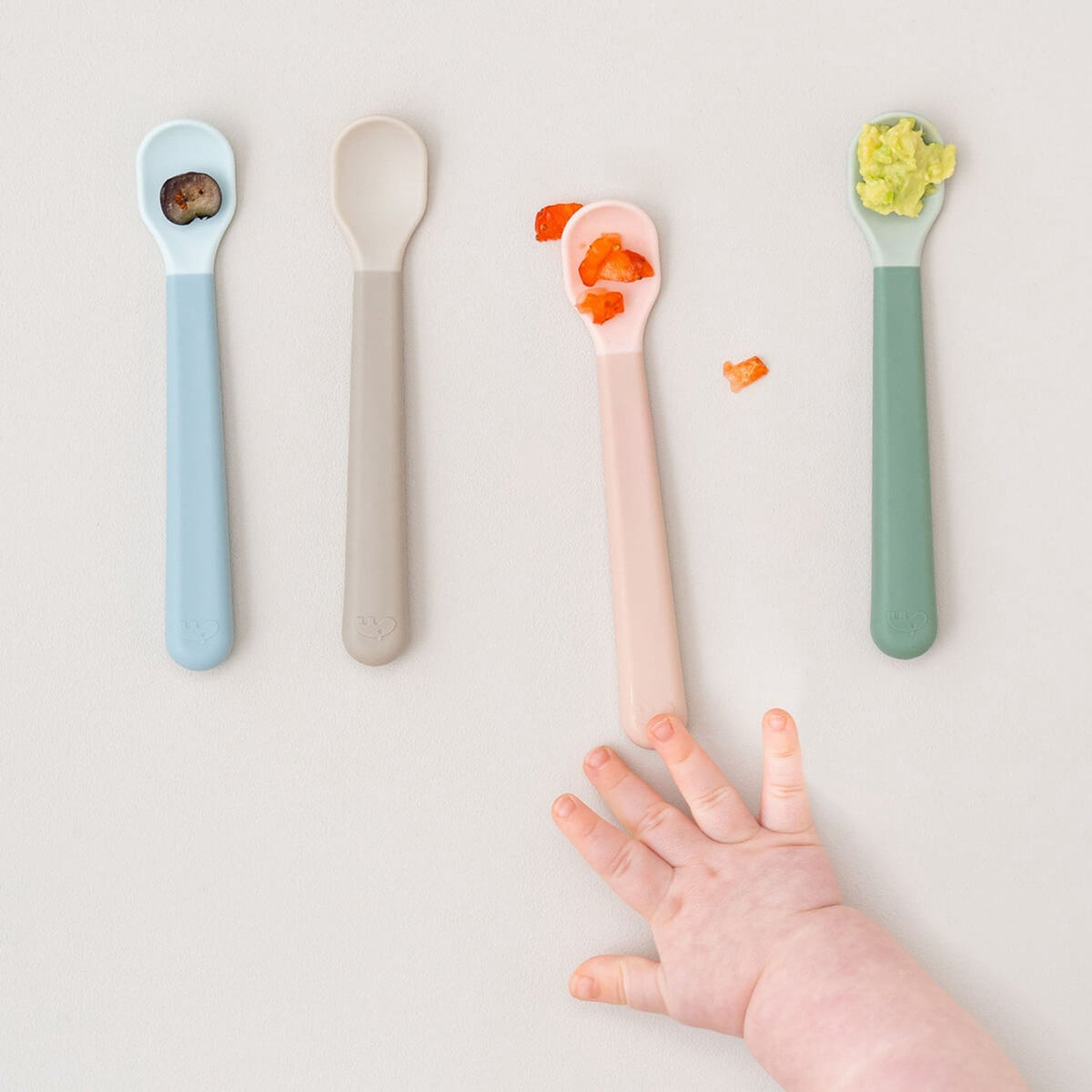 DonebyDeer Foodie Easy-Grip Babyske 3-Pak Pudder