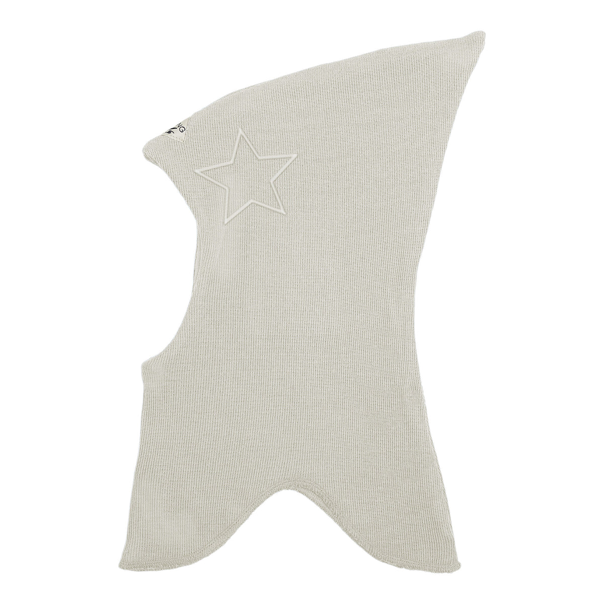 Racing Kids Uld Spids Elefanthue m/Stjerne Beige Grey