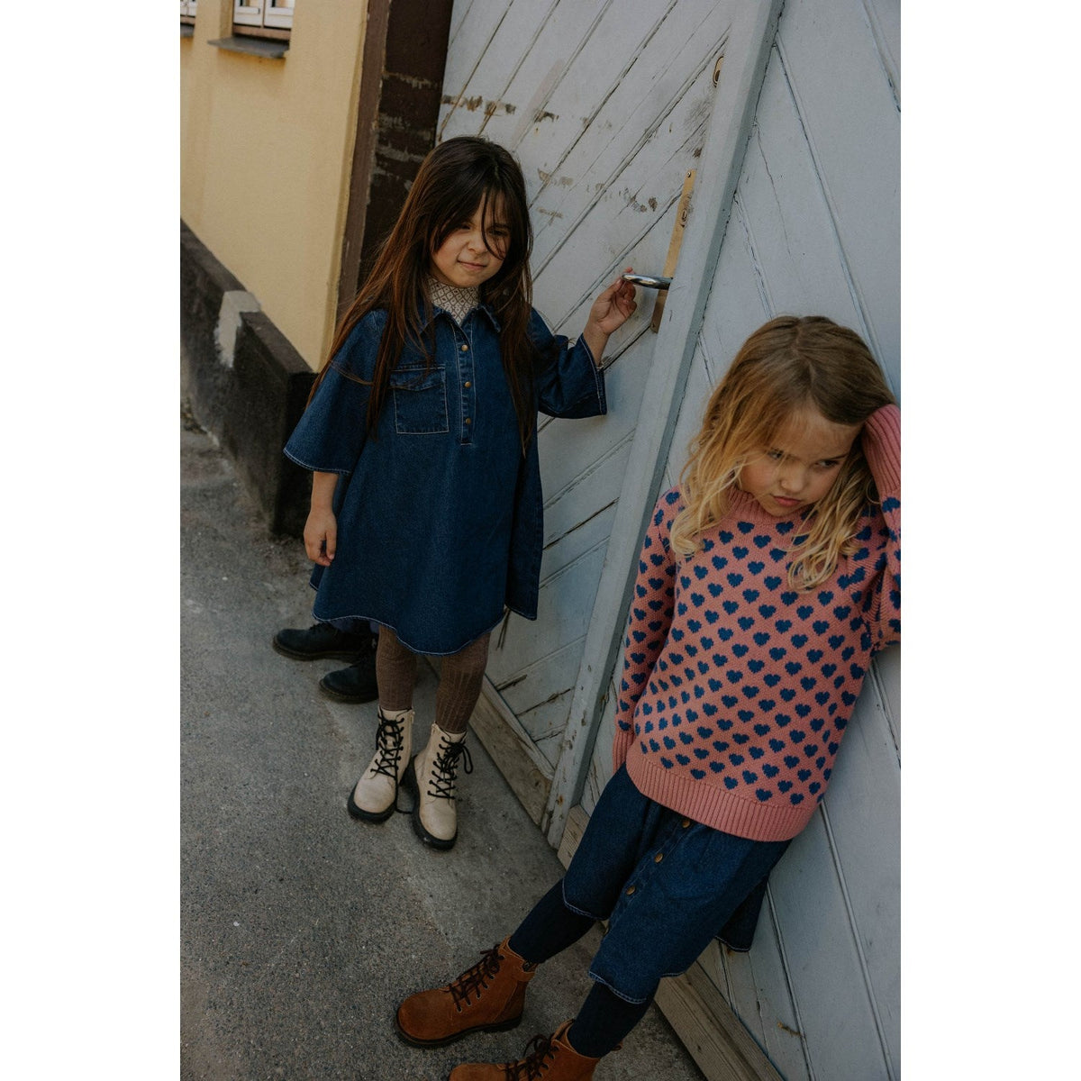 Fliink Dark Denim Blue Don Denim Nederdel