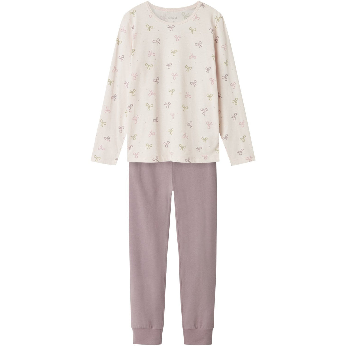 Name It Barely Pink Pyjamas Barely Pink Bow Noos