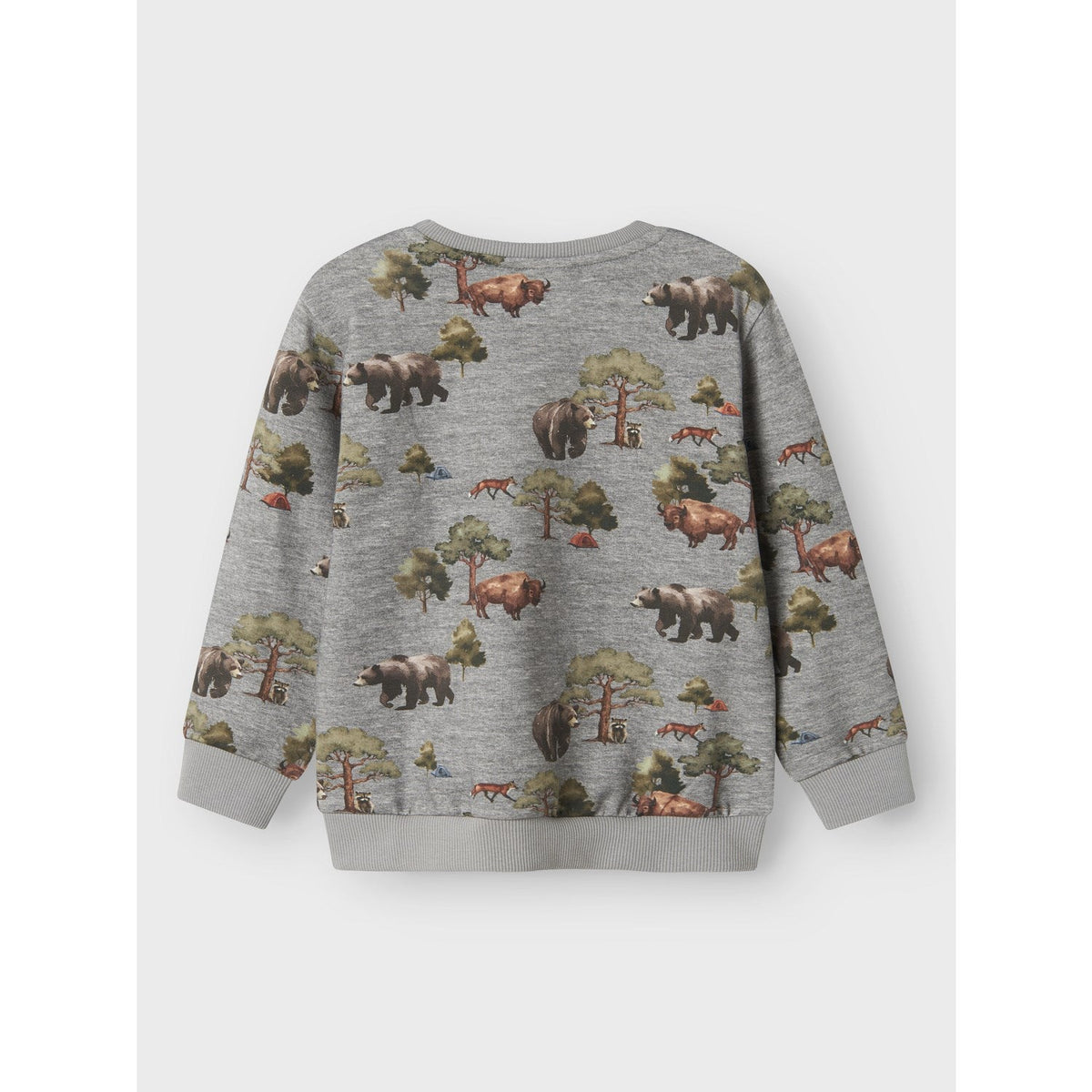 Name It Grey Melange Nmmolin Ls Nreg Sweat Bru Box