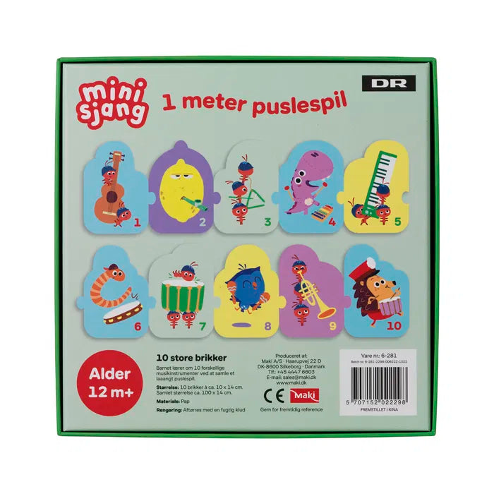 DR Børste 1 meter Puslespil, 10 brikker